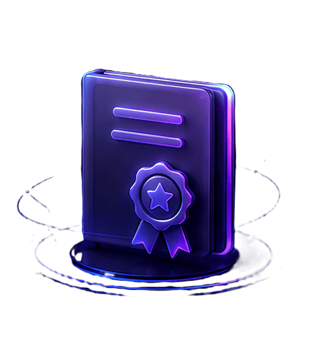 3D Certificate Illustration
