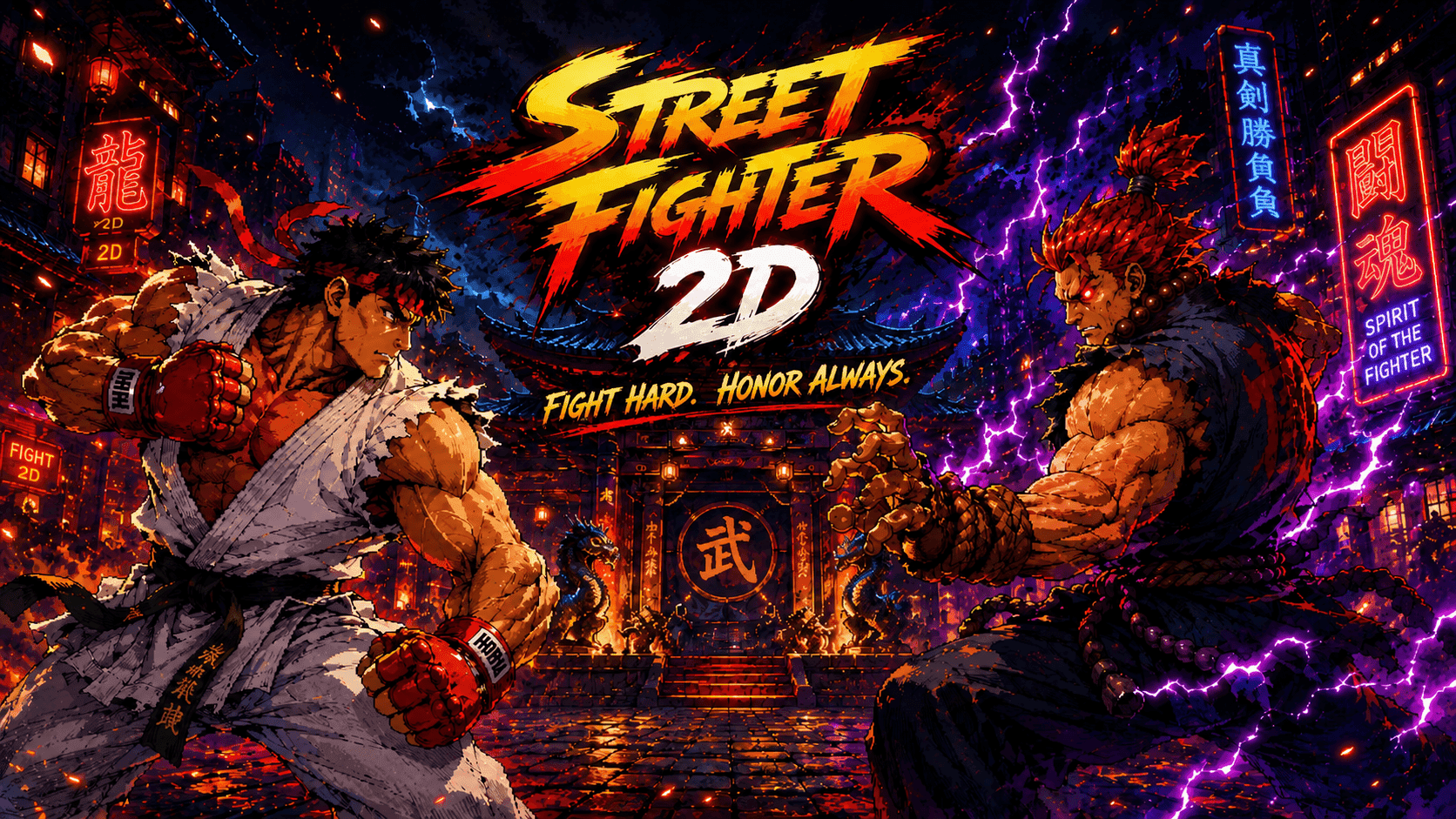 Street Fighter 2D-Game Poster